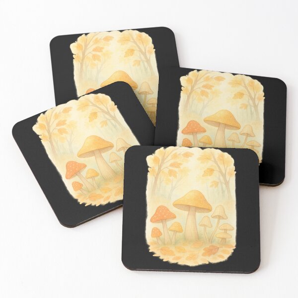 Item preview, Quiet Autumn Mushrooms designed and sold by Paninides.