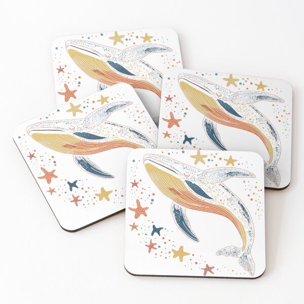 Item preview, Watercolour galaxy humpback whale Sticker designed and sold by AlinaMalina24.