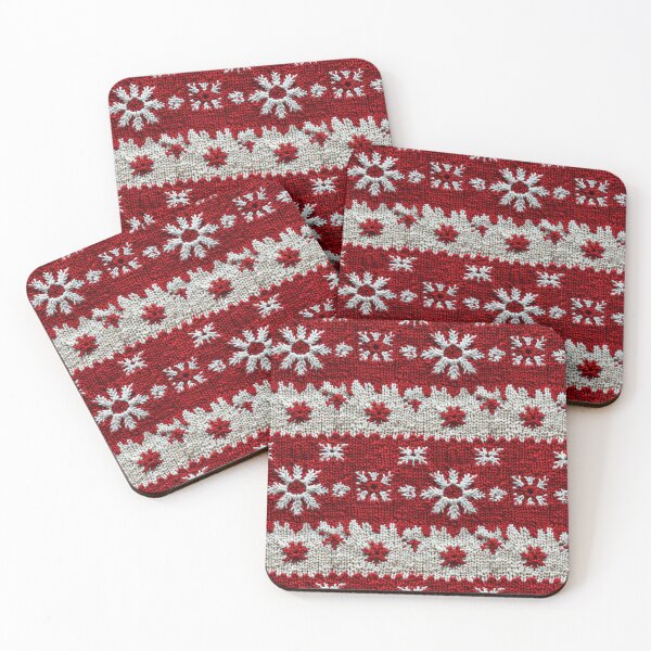 Item preview, Cute Snowflakes Funny Ugly Chrismas Knitted Style Pattern designed and sold by SecretDicer.