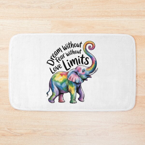 Item preview, Dream Without Fear Love Without Limits Elephant LGBT designed and sold by FranzFriesen.