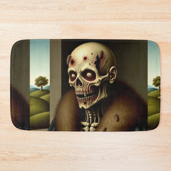 Item preview, His undead Eminence grand inquisitor Cromwell Zombie Horror Tudor era portrait art designed and sold by Vintage Designs +.