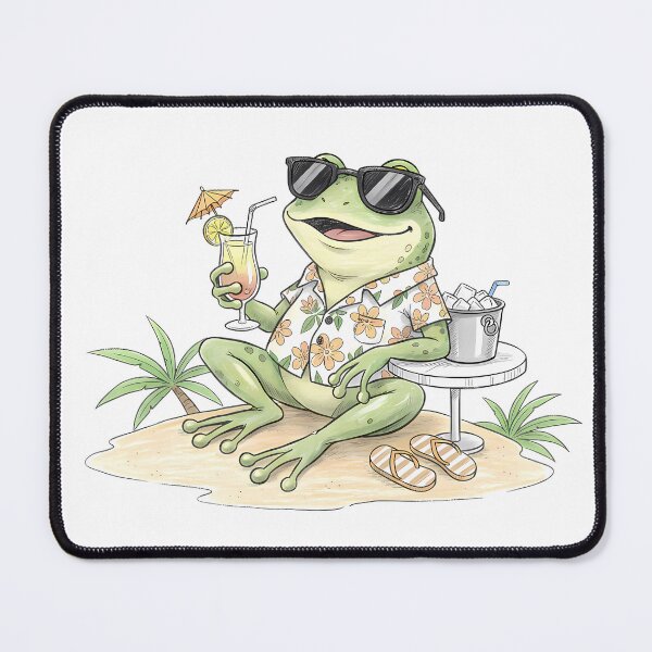 Item preview, Chill Frog Summer Vacation Vibe designed and sold by yPaladino432.