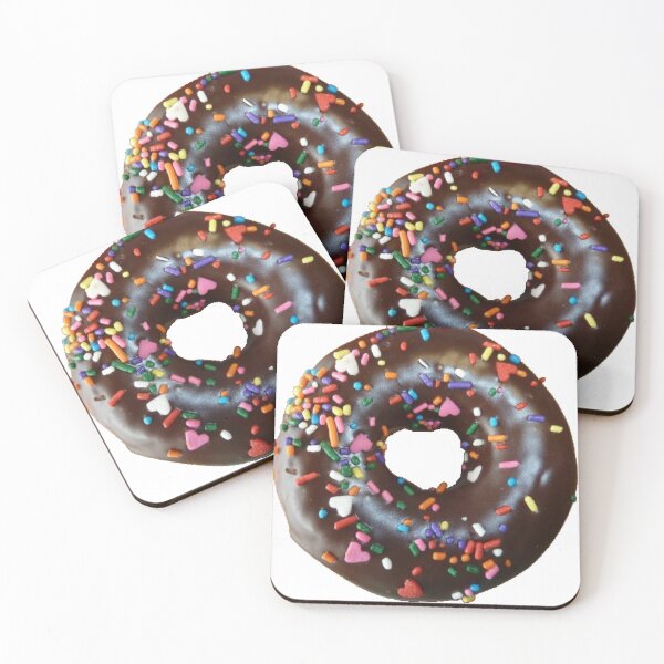 Item preview, Realistic Chocolate Donut with Colorful Sprinkles – Sweet Food Photography designed and sold by vekotpu.
