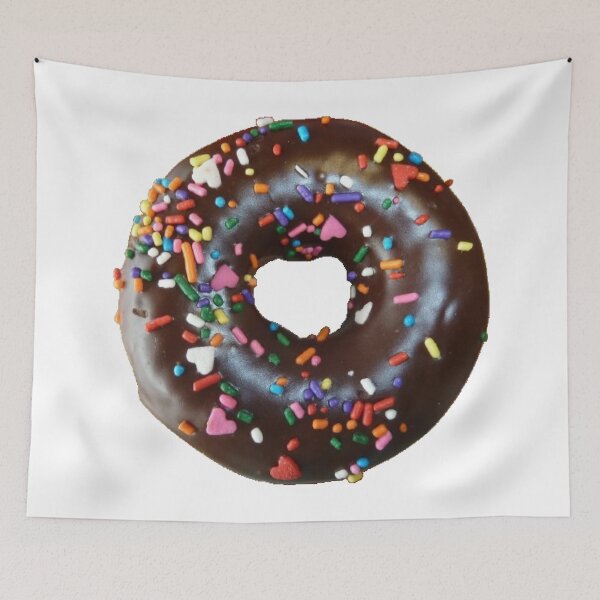 Item preview, Realistic Chocolate Donut with Colorful Sprinkles – Sweet Food Photography designed and sold by vekotpu.