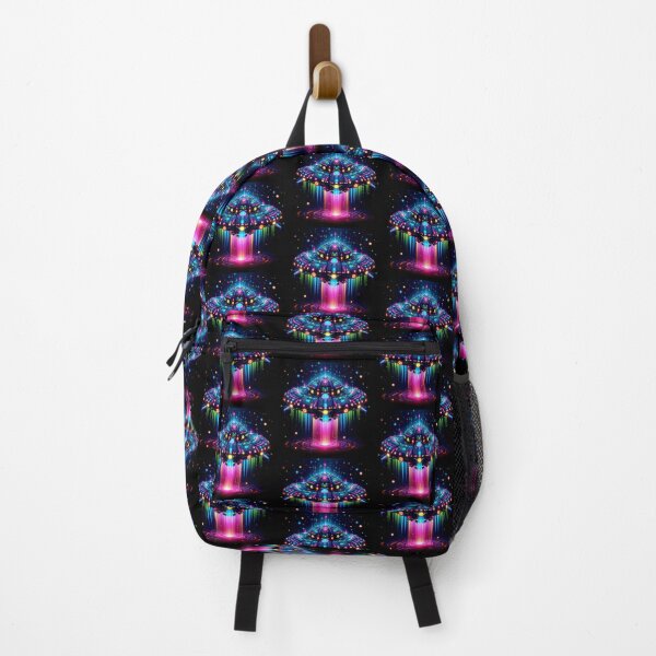 Item preview, Colorful mystic fantasy neon spaceship  designed and sold by Dogandesighn.