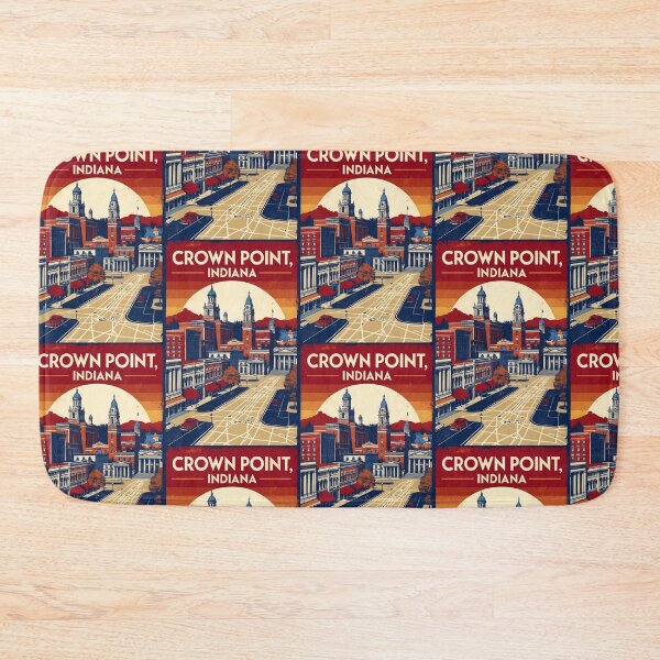 Item preview, Crown Point Indiana 1950s USA Vintage Travel Tourism designed and sold by TravelersGems.