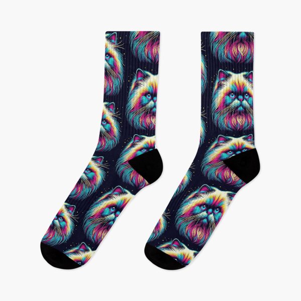 Item preview, Colorful cute himalayan cat  designed and sold by Dogandesighn.