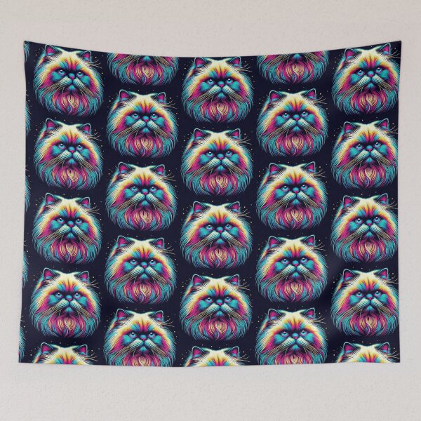 Item preview, Colorful cute himalayan cat  designed and sold by Dogandesighn.