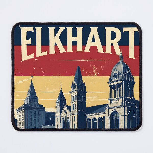 Item preview, Elkhart Indiana 1950s USA Vintage Travel Tourism designed and sold by TravelersGems.