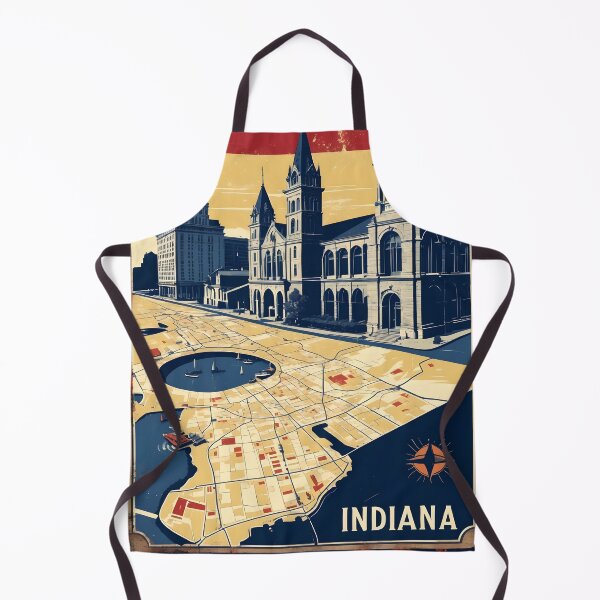 Item preview, Elkhart Indiana 1950s USA Vintage Travel Tourism designed and sold by TravelersGems.