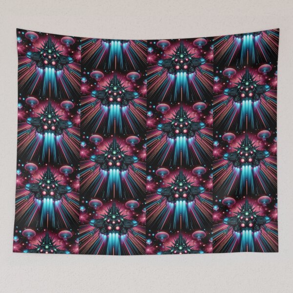 Item preview, Colorful mystic fantasy spaceship  designed and sold by Dogandesighn.