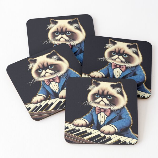 Item preview, Pianist himalayan cat  designed and sold by Dogandesighn.