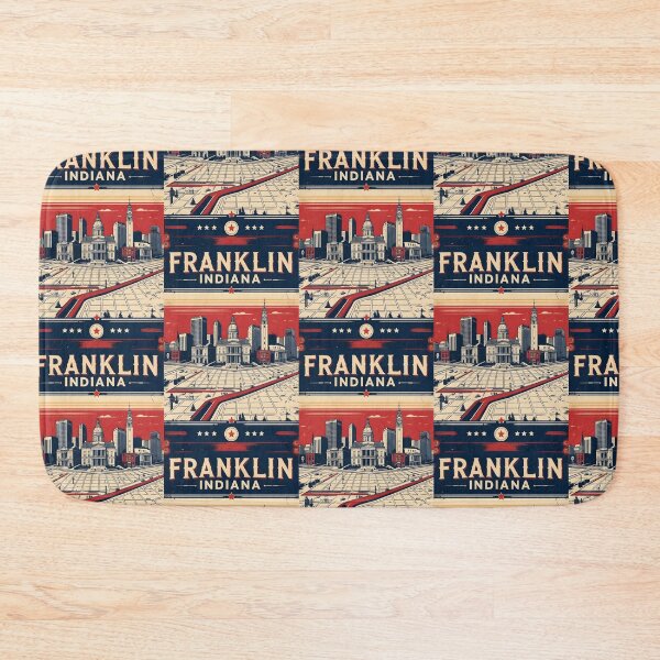 Item preview, Franklin Indiana 1950s USA Vintage Travel Tourism designed and sold by TravelersGems.