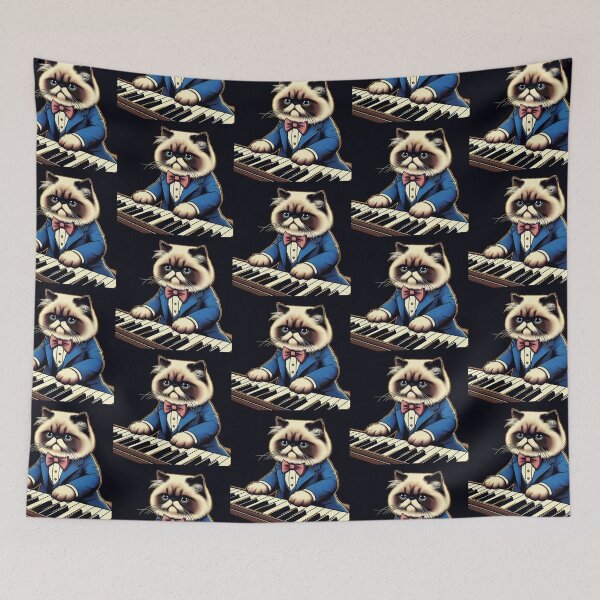 Item preview, Pianist himalayan cat  designed and sold by Dogandesighn.