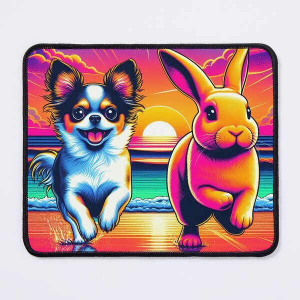 Item preview, chihuahua dog and bunny designed and sold by Dogandesighn.