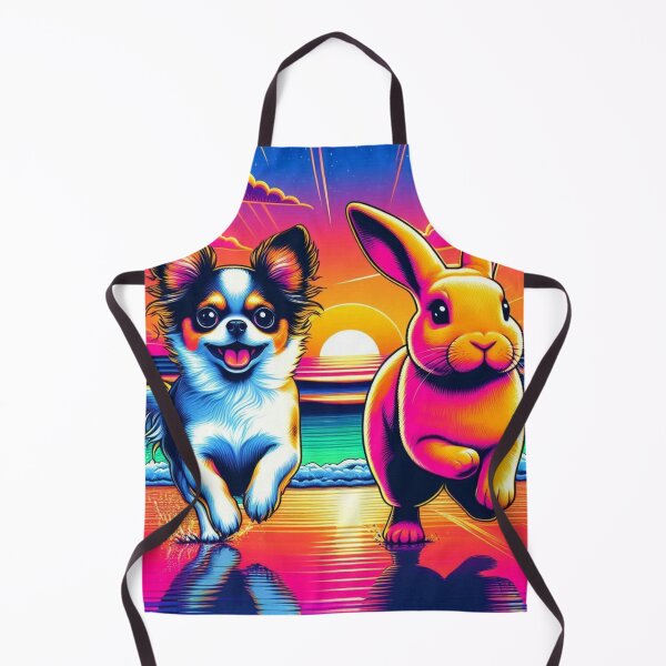 Item preview, chihuahua dog and bunny designed and sold by Dogandesighn.