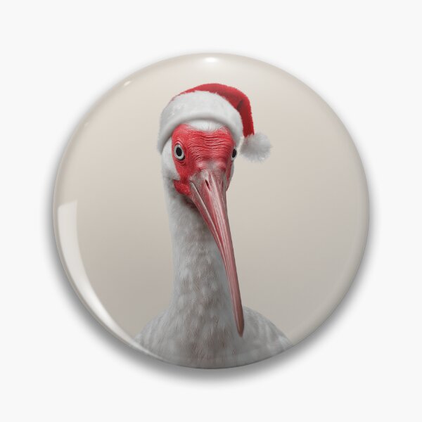 Item preview, Christmas Ibis bird with Santa Hat designed and sold by LazyOwlStore.