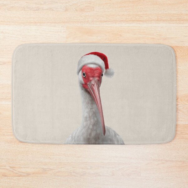Item preview, Christmas Ibis bird with Santa Hat designed and sold by LazyOwlStore.