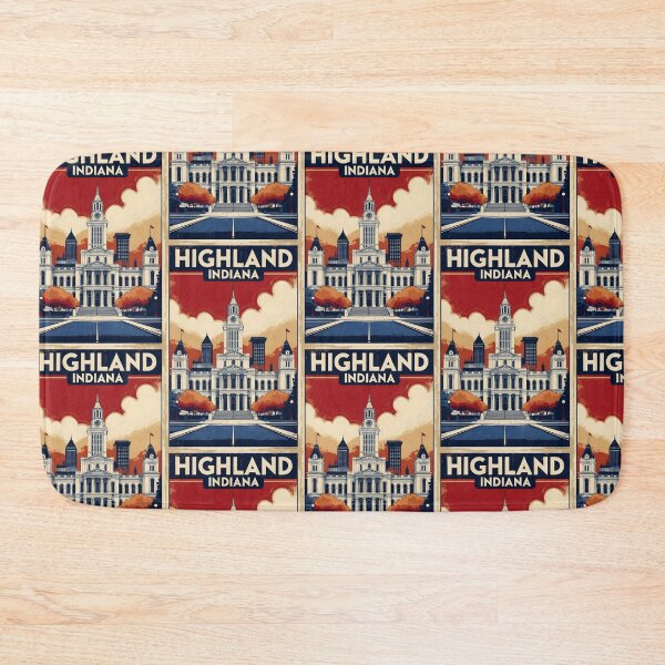 Item preview, Highland Indiana 1950s USA Vintage Travel Tourism designed and sold by TravelersGems.