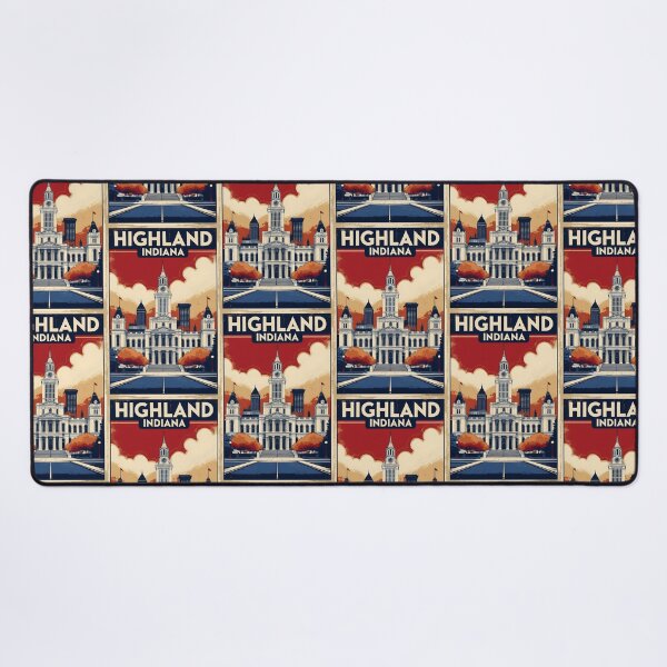 Item preview, Highland Indiana 1950s USA Vintage Travel Tourism designed and sold by TravelersGems.