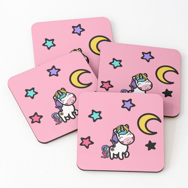 Item preview, Magical Unicorn Dreams with moons and stars in pastel tones designed and sold by Martapp.