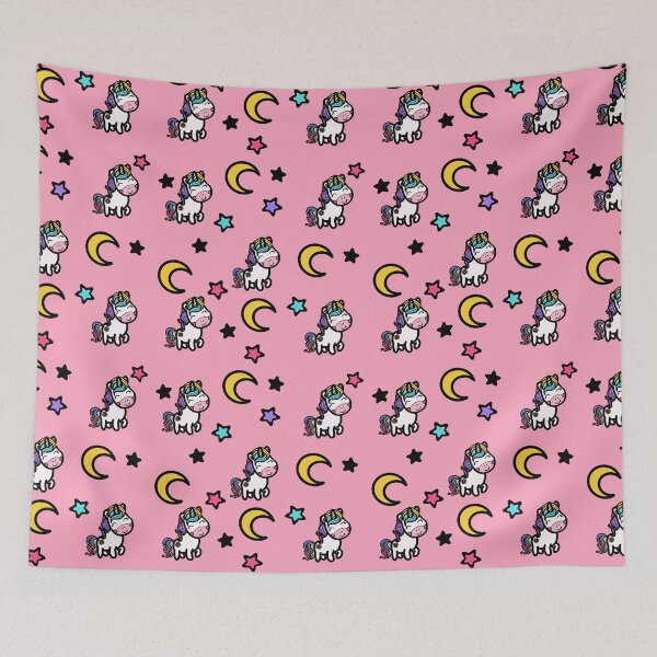 Item preview, Magical Unicorn Dreams with moons and stars in pastel tones designed and sold by Martapp.