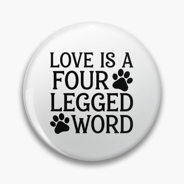 Item preview, Love Is A Four Legged Word Paw Print Dog LoverDesign  designed and sold by The Zoomie Collective.