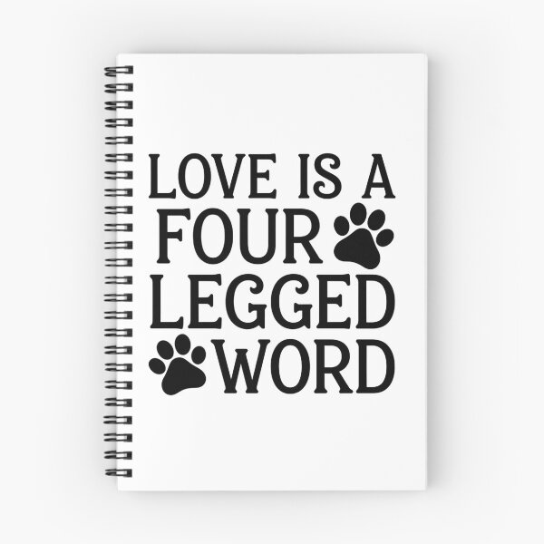 Item preview, Love Is A Four Legged Word Paw Print Dog LoverDesign  designed and sold by The Zoomie Collective.