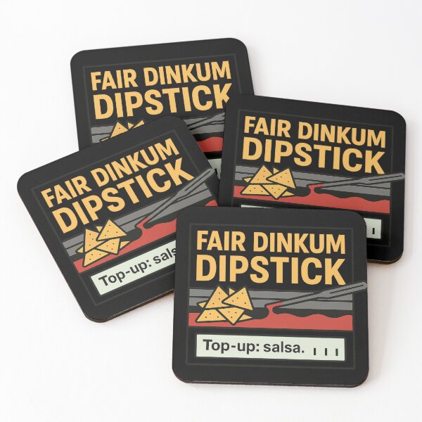 Item preview, Fair Dinkum Dipstick — Garage Salsa Service Label designed and sold by POD DYNASTY.