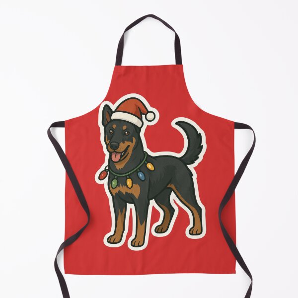 Item preview, Berger de Beauce Christmas Lights – Beauceron in Santa Hat designed and sold by GoodyPaws.