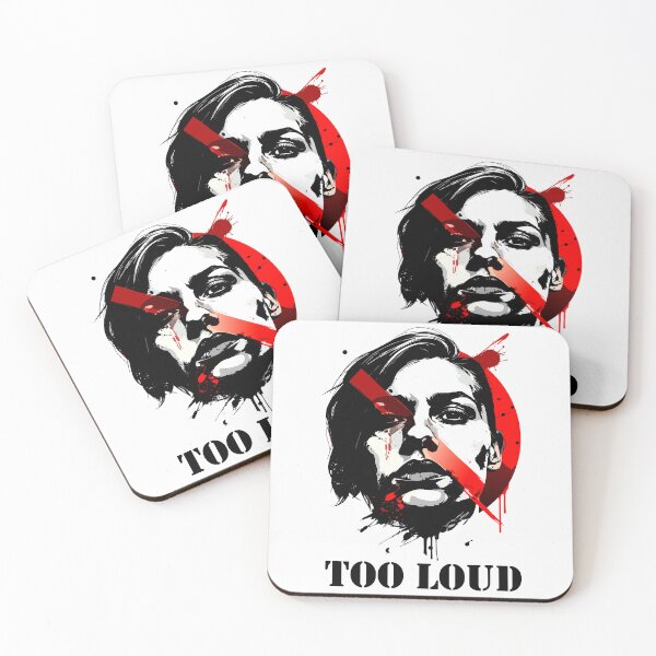 Item preview, TOO LOUD – Expressionist Grunge Portrait designed and sold by SylwiaPrint.