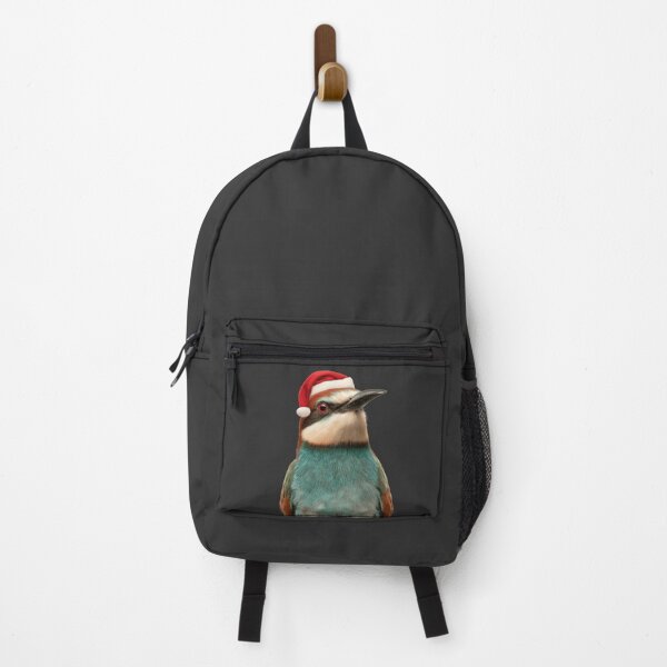 Item preview, Christmas Bee-Eater bird with Santa Hat designed and sold by LazyOwlStore.