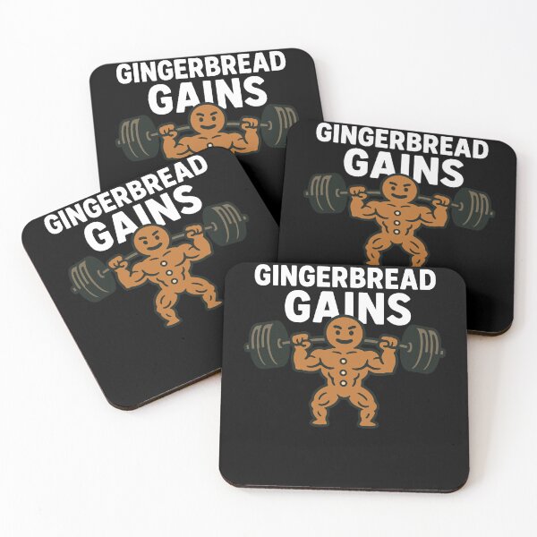 Item preview, Gingerbread Gains Funny Christmas Holiday Design designed and sold by LuminOrb.
