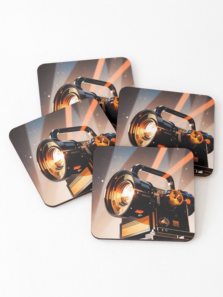 Thumbnail 1 of 5, Coasters (Set of 4), Retro Projection Cinema designed and sold by Cine8.