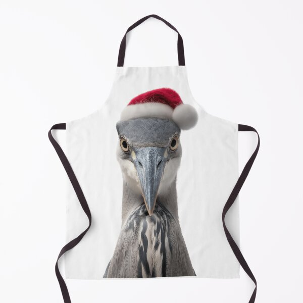 Item preview, Christmas Heron bird with Santa Hat designed and sold by LazyOwlStore.