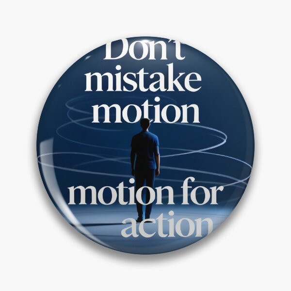 Item preview, Efficiency Quote Poster – Motion vs Action Inspirational Print designed and sold by Cosmopolis.