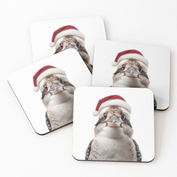 Item preview, Christmas Kookaburra bird with Santa Hat designed and sold by LazyOwlStore.