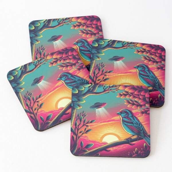 Item preview, Sparrow and ufo  designed and sold by Dogandesighn.