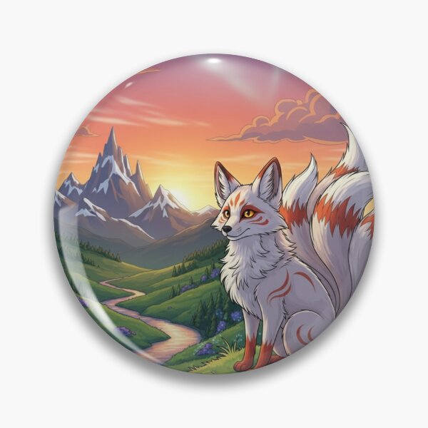 Item preview, Kitsune's Sunset Mountain Vista designed and sold by FoxVibes.