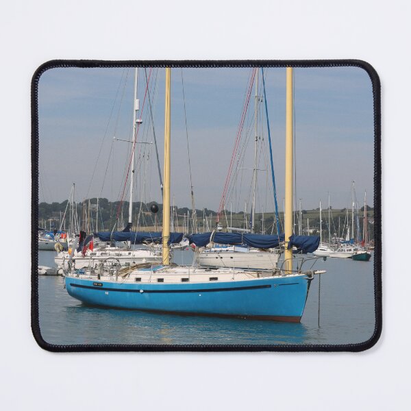 Item preview, Blue Yacht on Blue Water designed and sold by Michaela Perryman.