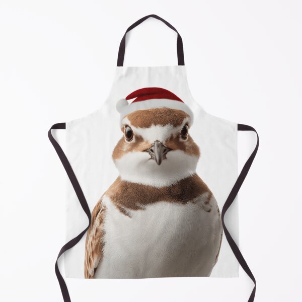 Item preview, Christmas Plover bird with Santa Hat designed and sold by LazyOwlStore.