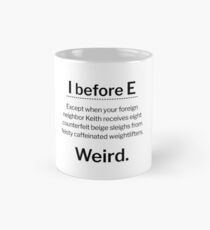 Ich vor E, außer ... Tasse