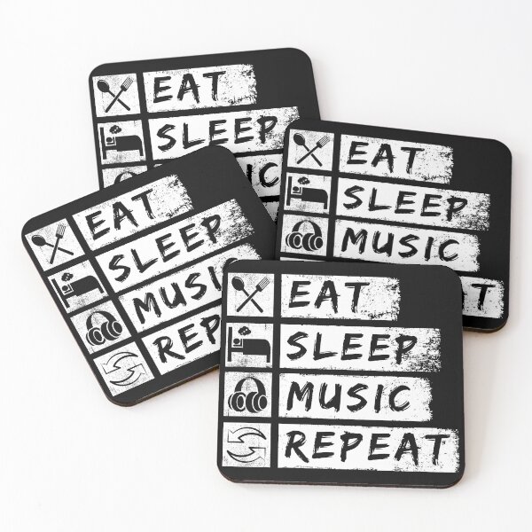 Item preview, Music fan,eat sleep music repeat designed and sold by DariusZD.