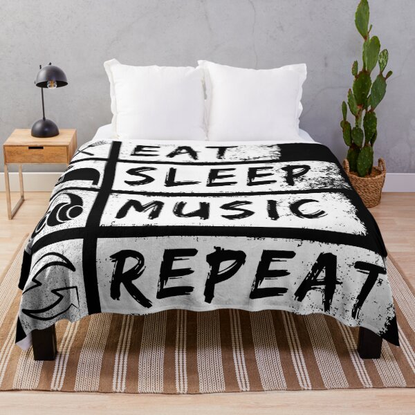 Item preview, Music fan,eat sleep music repeat designed and sold by DariusZD.