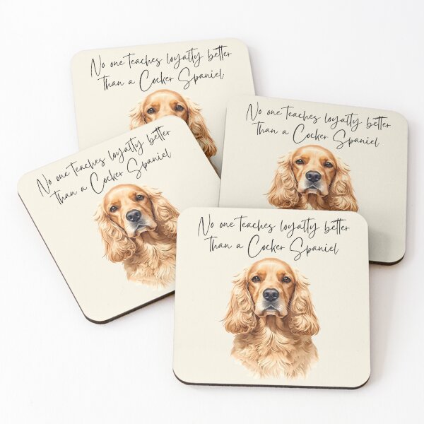 Item preview, Golden Cocker spaniel Loyal designed and sold by MoonMonkeyNbear.