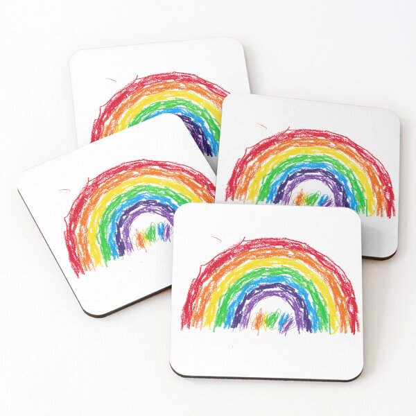Item preview, Child’s Crayon Rainbow – Whimsical Hand-Drawn Art designed and sold by Kavya Art.