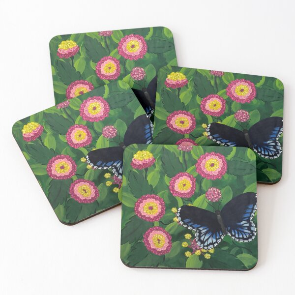 Item preview, Josh’s Butterfly and Lantanas, Acrylic butterfly and floral artwork. designed and sold by AshleyCasperArt.