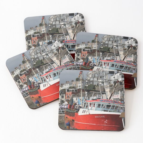 Item preview, Repainting a Fishing Boatin Brixham Harbour designed and sold by Michaela Perryman.