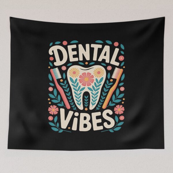 Item preview, Dental Vibes Dentist Office Hygienist Staff Women Men designed and sold by HuValverdeArt.