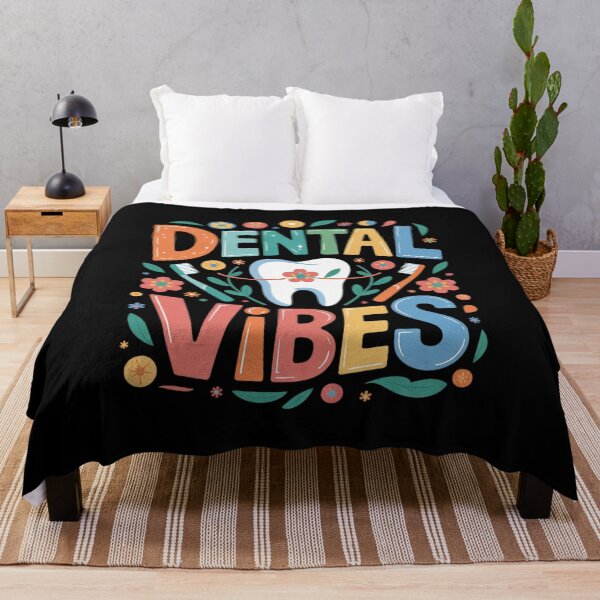 Item preview, Dental Vibes Flowers Men Women Dental hygienist Dentists designed and sold by HuValverdeArt.